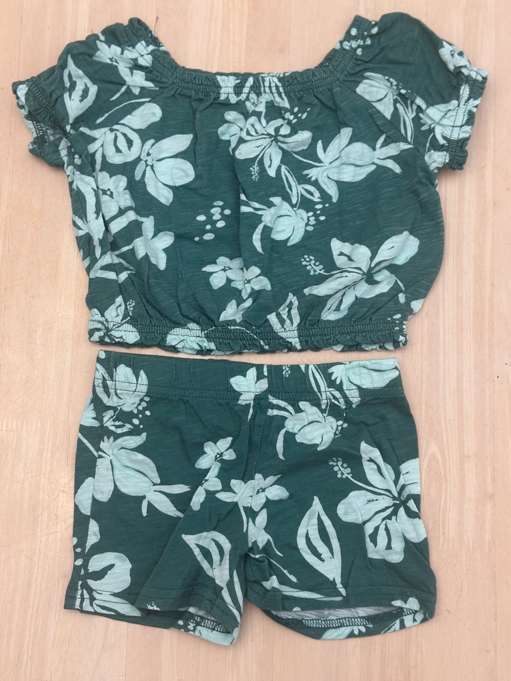 Carter’s Tropical Print 2-Piece Shirt & Shorts Set